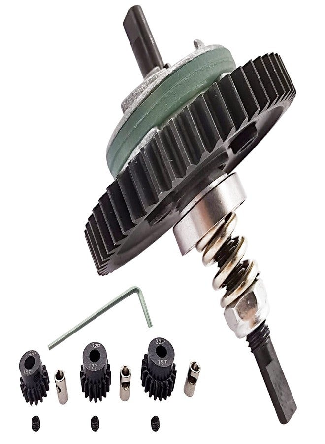 HOPLEX 6878 Complete Slipper Clutch Assembly with 32 Pitch 15T/17T/19T Pinions Gear Set Compatible with Traxxas Slash / Stampede / Rustler 4x4 - Image 1